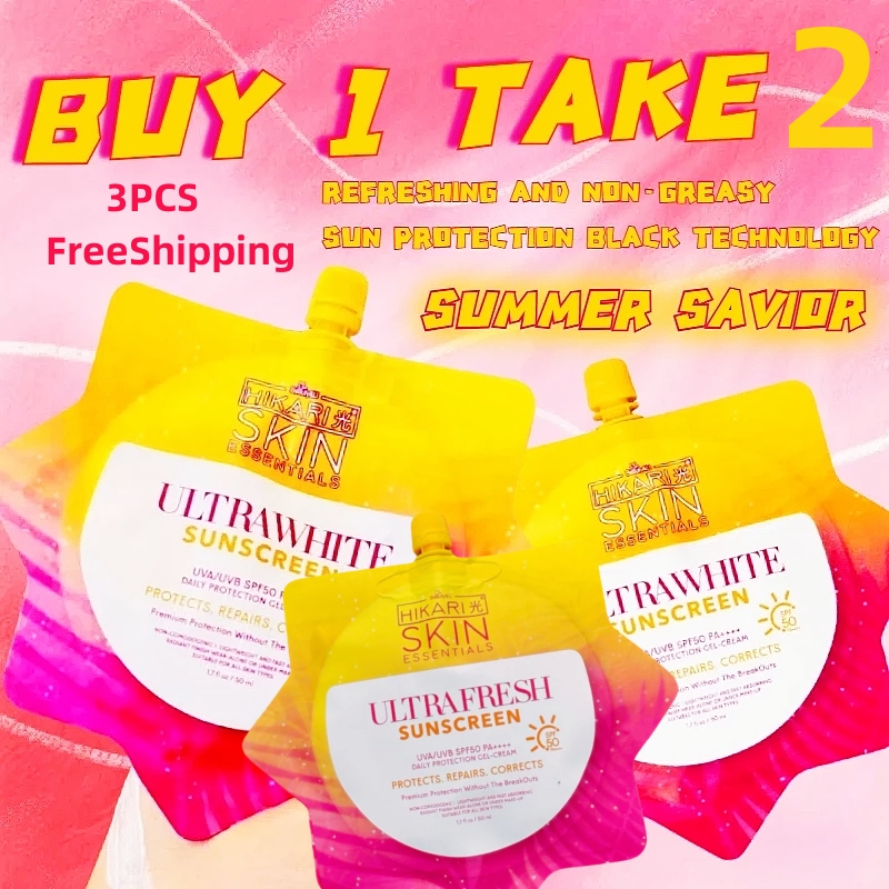 BUY 1 TAKE2 Hikari Ultra White Sunscreen with SPF50 PA++++ Protection 50ml FreeShipping BUY 1 TAKE2 Hikari Ultra White Sunscreen with SPF50 PA++++ Protection 50ml FreeShipping