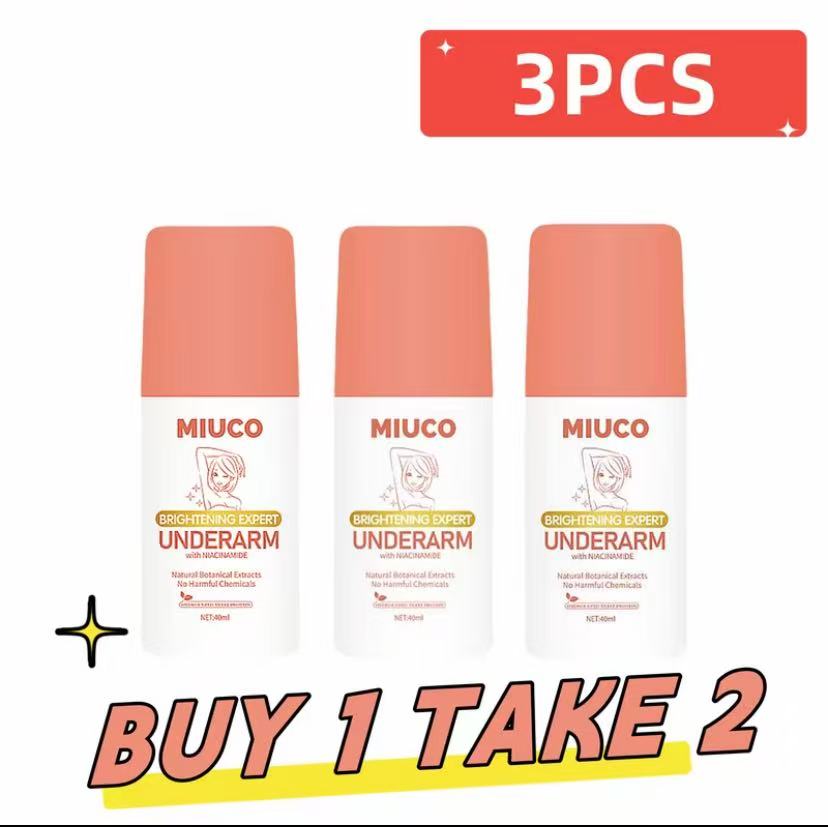 Freeshipping【BUY 1 TAKE 2 】MIUCO FDA 40ML Intensive Whitening Underarm Powder Dry Deodorant Under Arm Deo Roll on Freeshipping【BUY 1 TAKE 2 】MIUCO FDA 40ML Intensive Whitening Underarm Powder Dry Deodorant Under Arm Deo Roll on