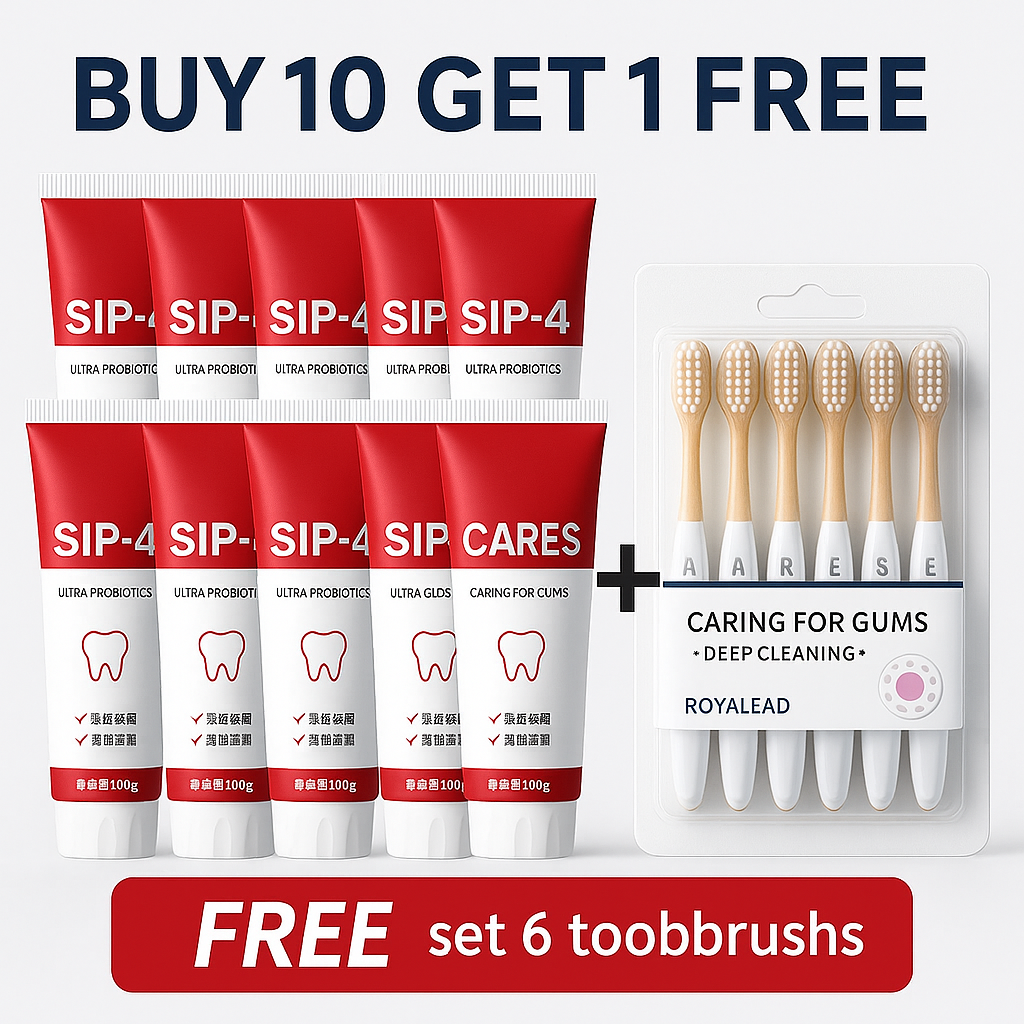 FreeShipping Philippines (10pcs Toothpaste Free 6pcs toothbrush) Probiotic Caries Toothpaste SIP-4 Whitening Tooth Decay Repair Paste Teeth Cleaner Plaque Remover FreeShipping Philippines (10pcs Toothpaste Free 6pcs toothbrush) Probiotic Caries Toothpaste SIP-4 Whitening Tooth Decay Repair Paste Teeth Cleaner Plaque Remover